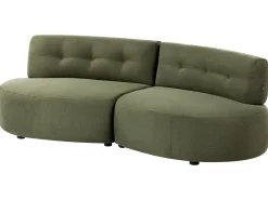 Divano 3 posti LAERDAL Tessuto Verde