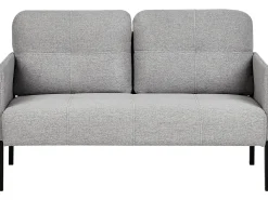 Divano 2 posti LAHTI Tessuto Grigio