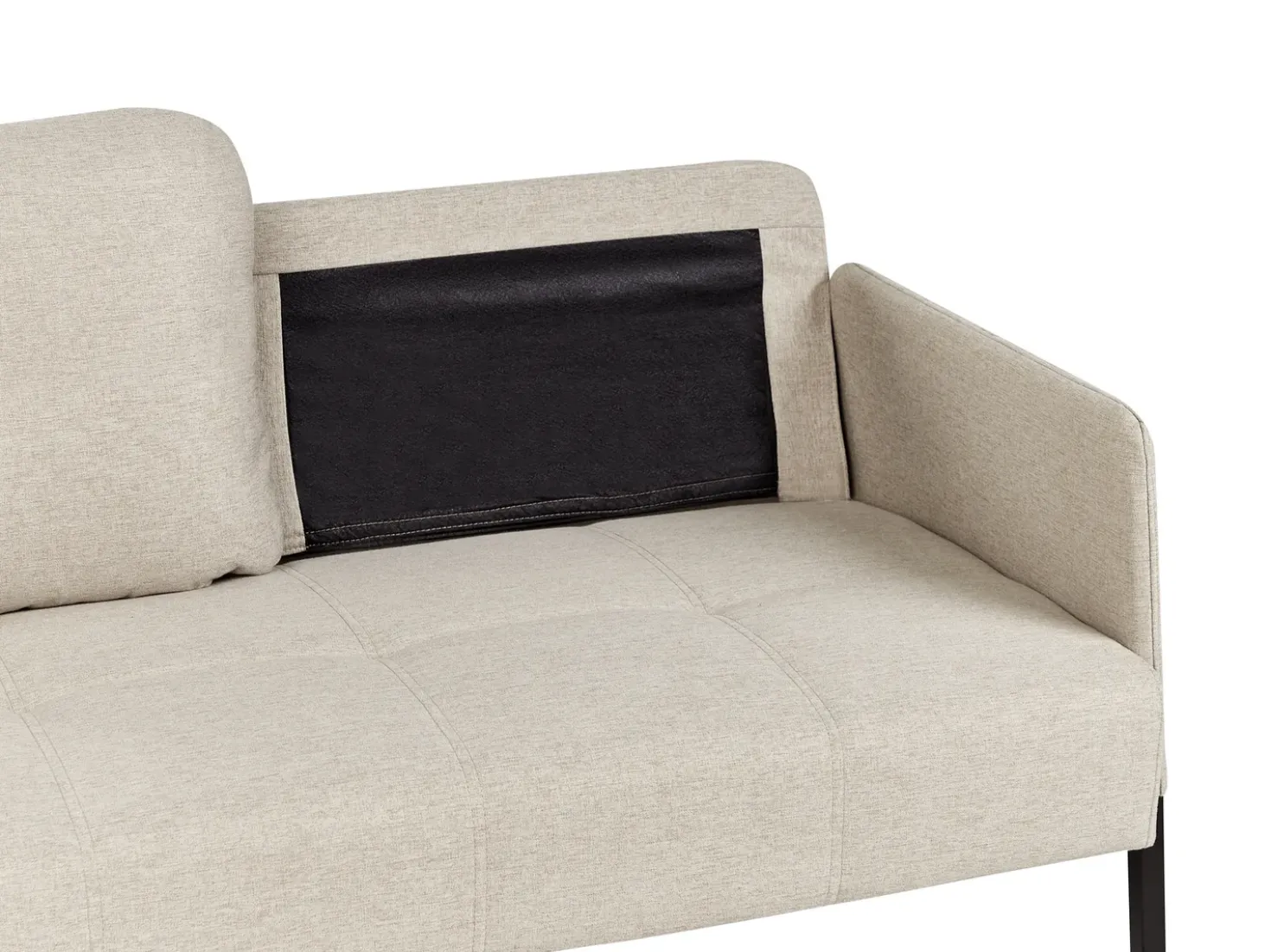 Divano 2 posti LAHTI Tessuto Beige chiaro