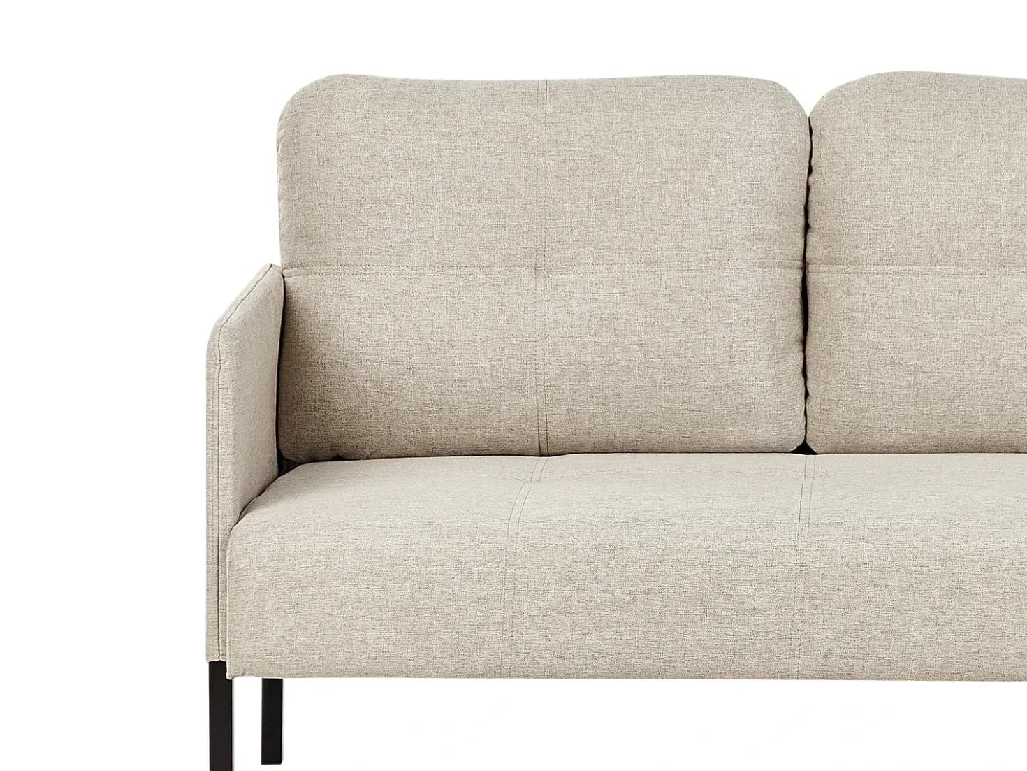 Divano 2 posti LAHTI Tessuto Beige chiaro