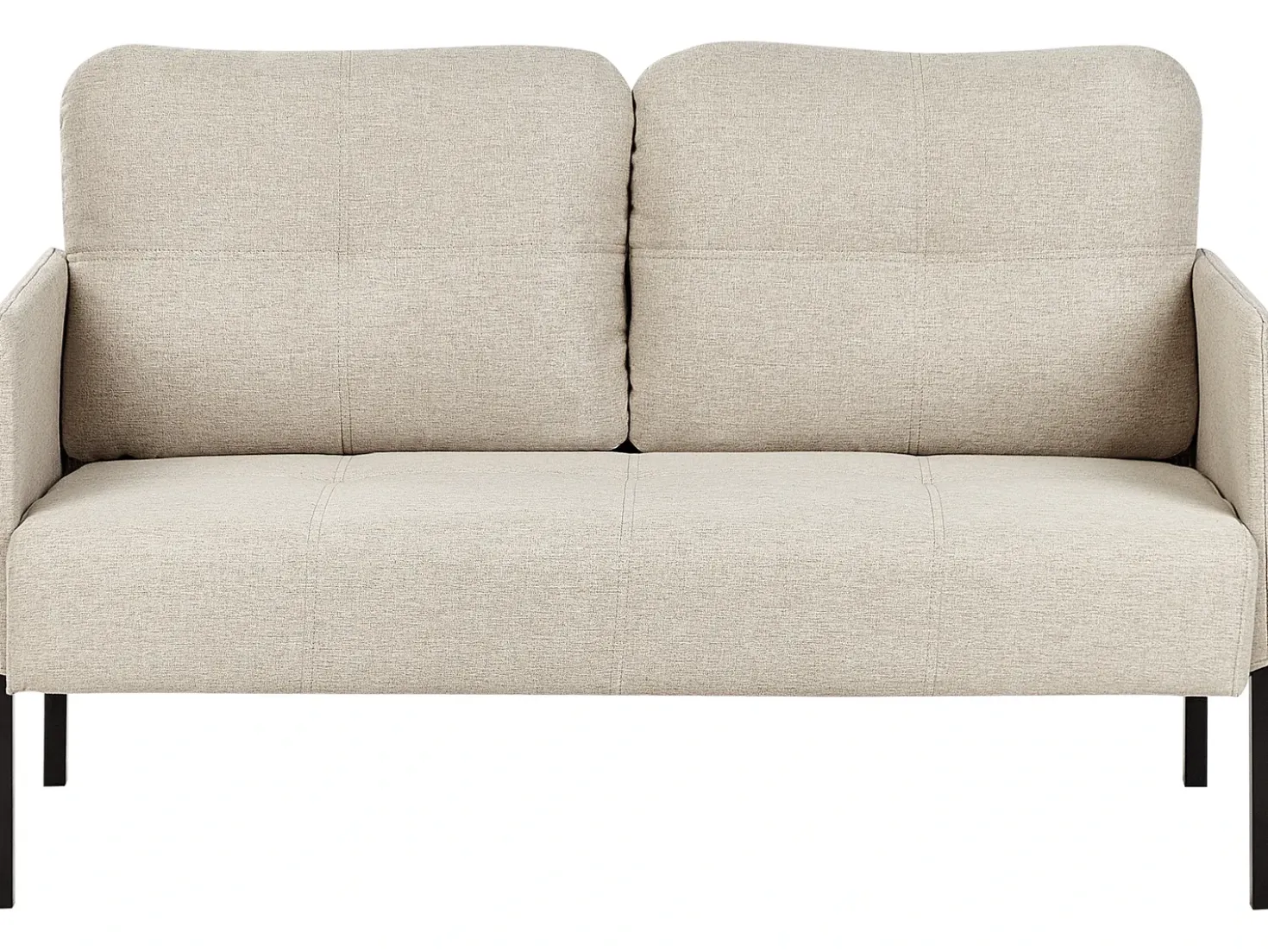 Divano 2 posti LAHTI Tessuto Beige chiaro
