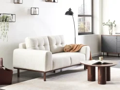 Divano 2 posti LAURILA Tessuto Beige chiaro