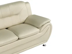Divano 2 posti LEIRA Pelle sintetica Beige