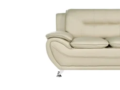 Divano 2 posti LEIRA Pelle sintetica Beige