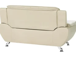 Divano 2 posti LEIRA Pelle sintetica Beige