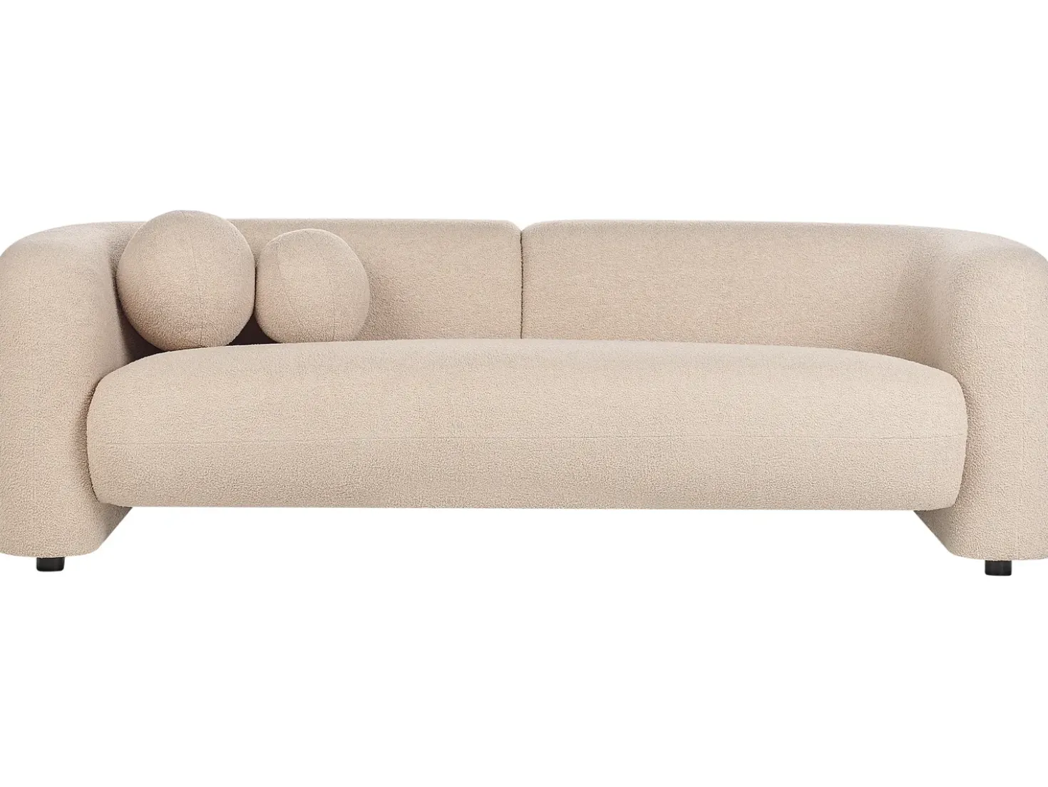 Divano 3 posti LEIREN Bouclé Beige