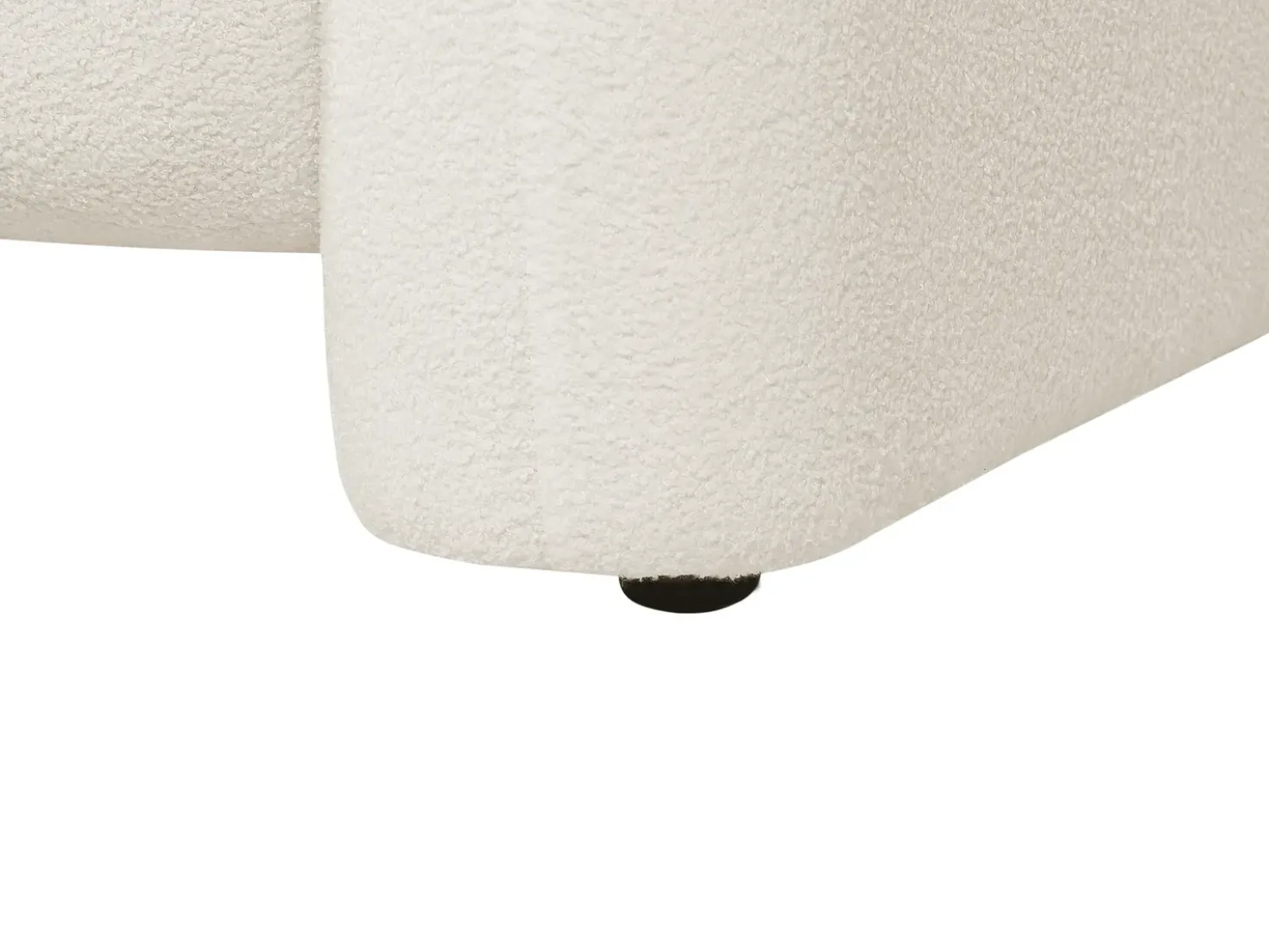 Divano 3 posti LEIREN Bouclé Bianco