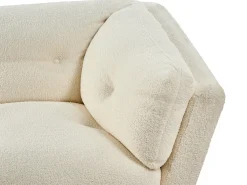Divano 3 posti LENVIK Bouclé Bianco