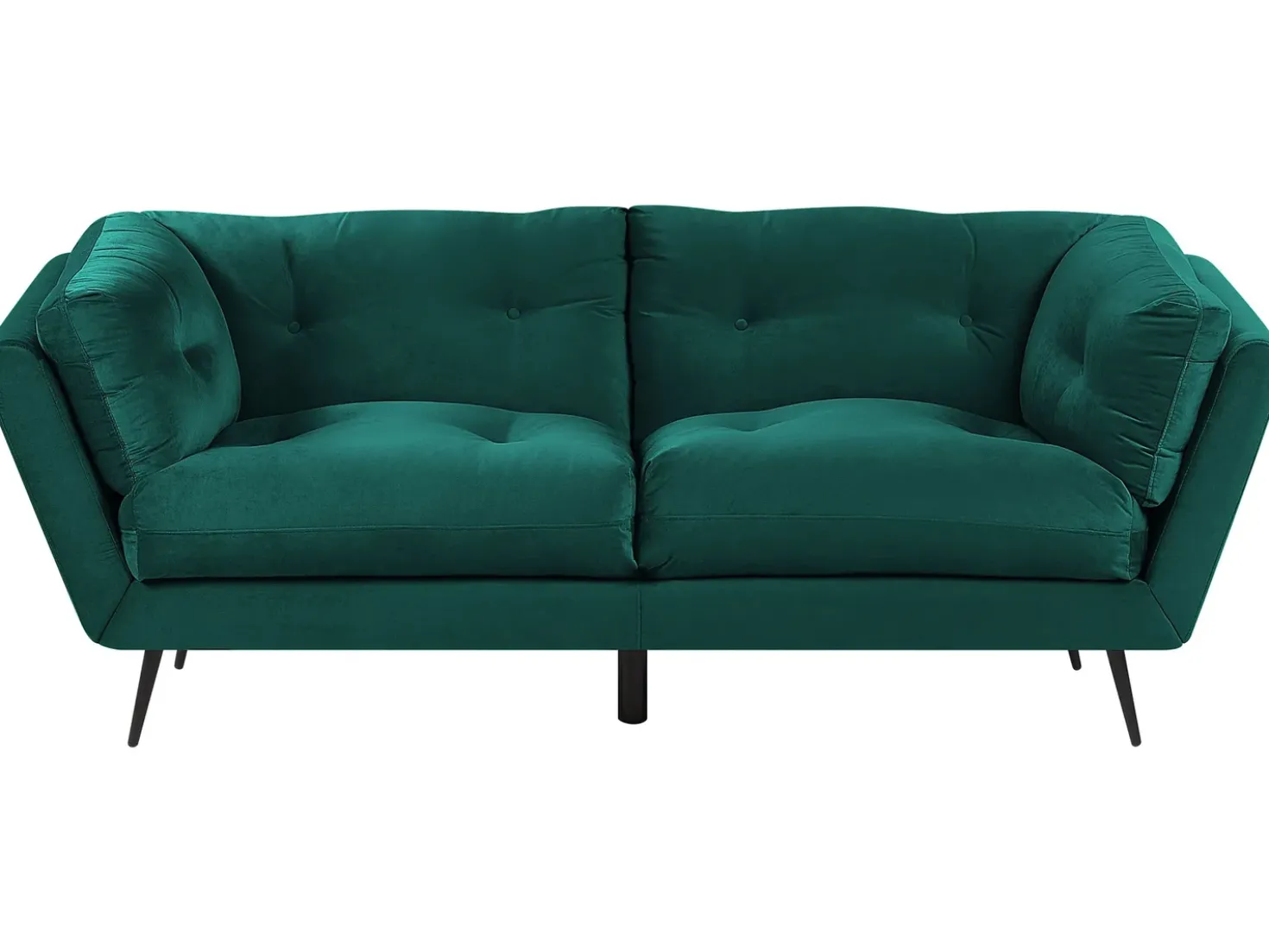 Divano 3 posti LENVIK Velluto Verde smeraldo