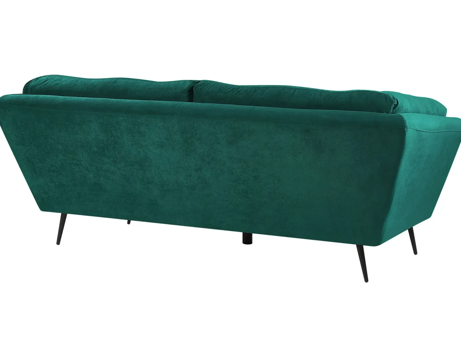 Divano 3 posti LENVIK Velluto Verde smeraldo