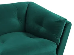 Divano 3 posti LENVIK Velluto Verde smeraldo