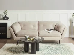 Divano 3 posti LENVIK Velluto Beige