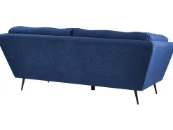 Divano 3 posti LENVIK Velluto Blu marino