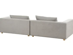 Divano 3 posti LERMON Tessuto Grigio chiaro