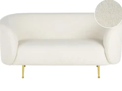 Divano 2 posti LOEN Bouclé Bianco