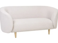 Divano 2 posti LOEN Tessuto Beige chiaro