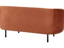 Divano 2 posti LOEN Velluto Arancione