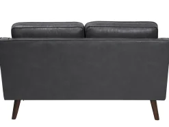 Divano 2 posti LOKKA Pelle sintetica Grigio