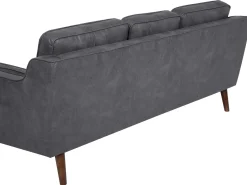 Divano 3 posti LOKKA Pelle sintetica Grigio