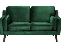 Divano 2 posti LOKKA Velluto Verde smeraldo