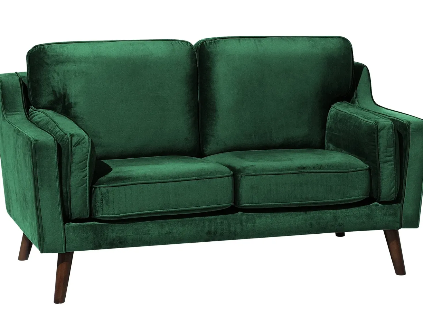 Divano 2 posti LOKKA Velluto Verde smeraldo