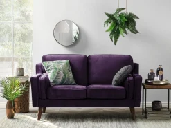 Divano 2 posti LOKKA Velluto Viola