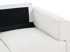 Divano 2 posti LOUSTO Tessuto Beige chiaro
