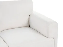 Divano 2 posti LOUSTO Tessuto Beige chiaro