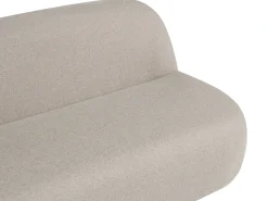 Divano 2 posti LOVBERG Tessuto Beige