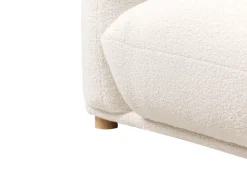 Divano 3 posti LUVOS Bouclé Bianco sporco
