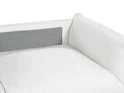 Divano 3 posti LUVOS Tessuto Bianco sporco