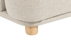 Divano 3 posti LUVOS Tessuto Beige chiaro