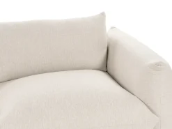 Divano 3 posti LUVOS Tessuto Beige chiaro