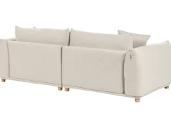 Divano 3 posti LUVOS Tessuto Beige chiaro
