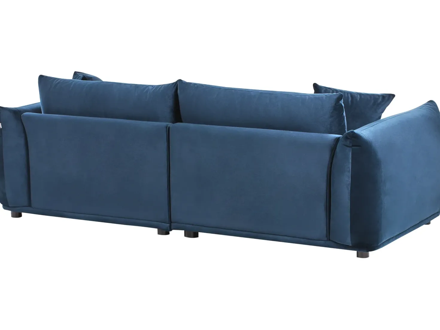 Divano 3 posti LUVOS Velluto Blu scuro