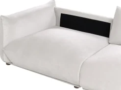 Divano 3 posti LUVOS Velluto Tortora
