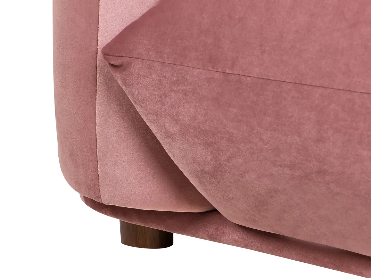 Divano 3 posti LUVOS Velluto Rosa
