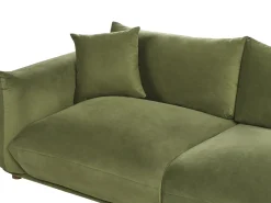 Divano 3 posti LUVOS Velluto Verde