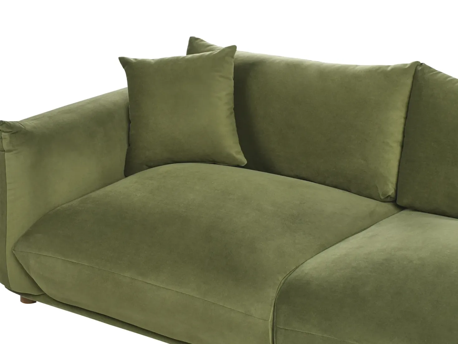 Divano 3 posti LUVOS Velluto Verde