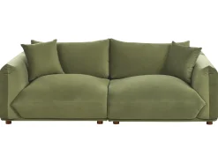 Divano 3 posti LUVOS Velluto Verde