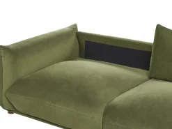 Divano 3 posti LUVOS Velluto Verde