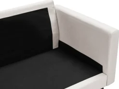 Divano 3 posti MALA Tessuto Beige chiaro