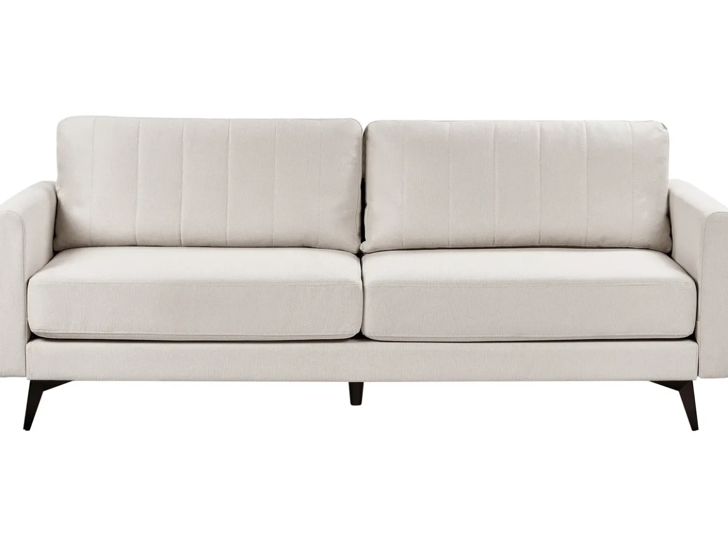 Divano 3 posti MALA Tessuto Beige chiaro