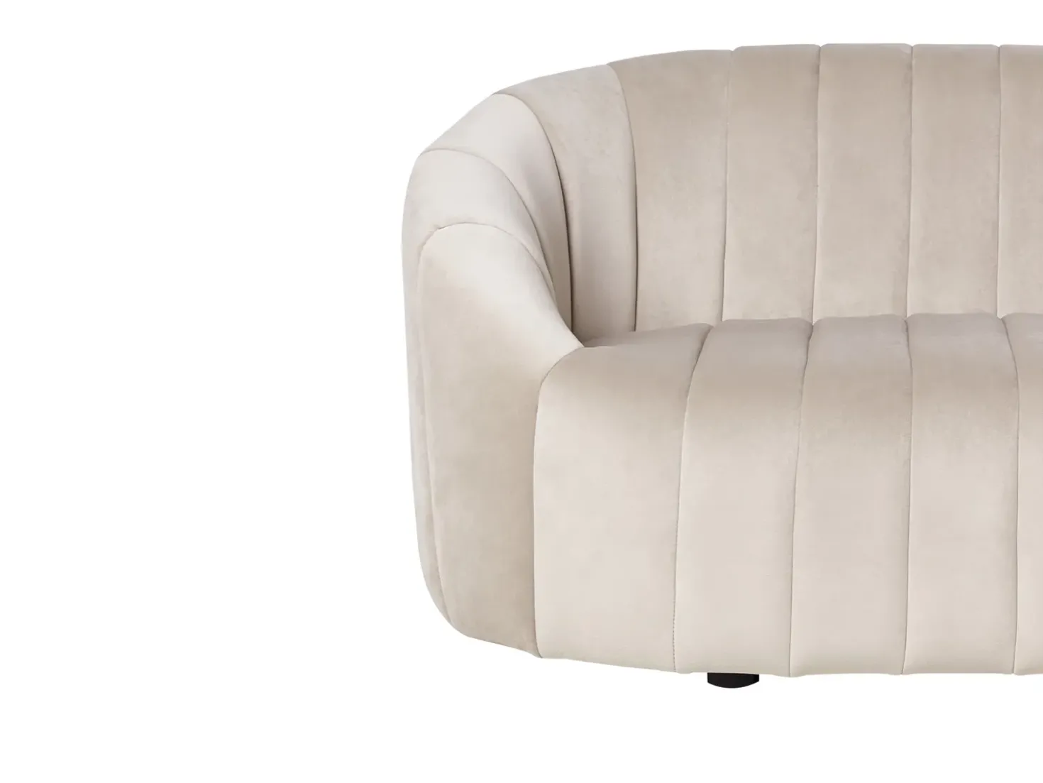 Divano 3 posti MALUNG Velluto Beige