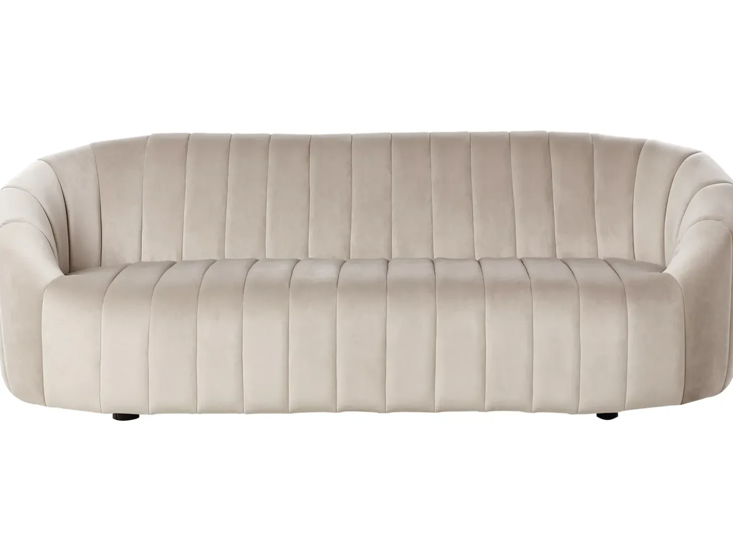 Divano 3 posti MALUNG Velluto Beige
