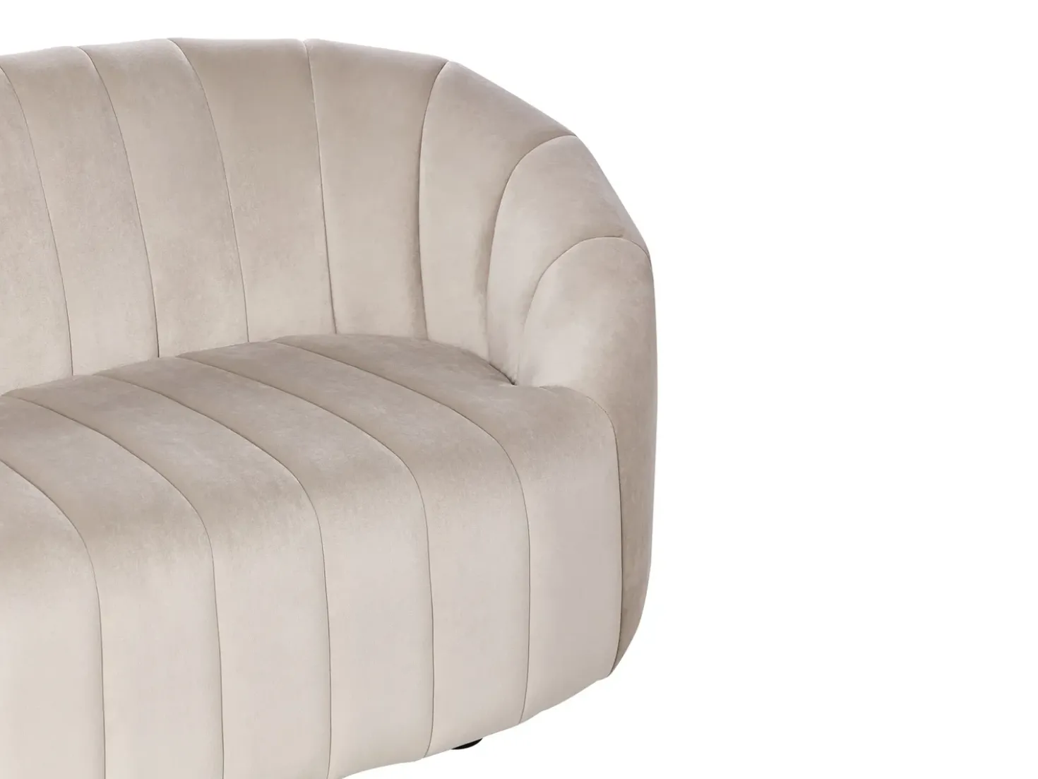 Divano 3 posti MALUNG Velluto Beige