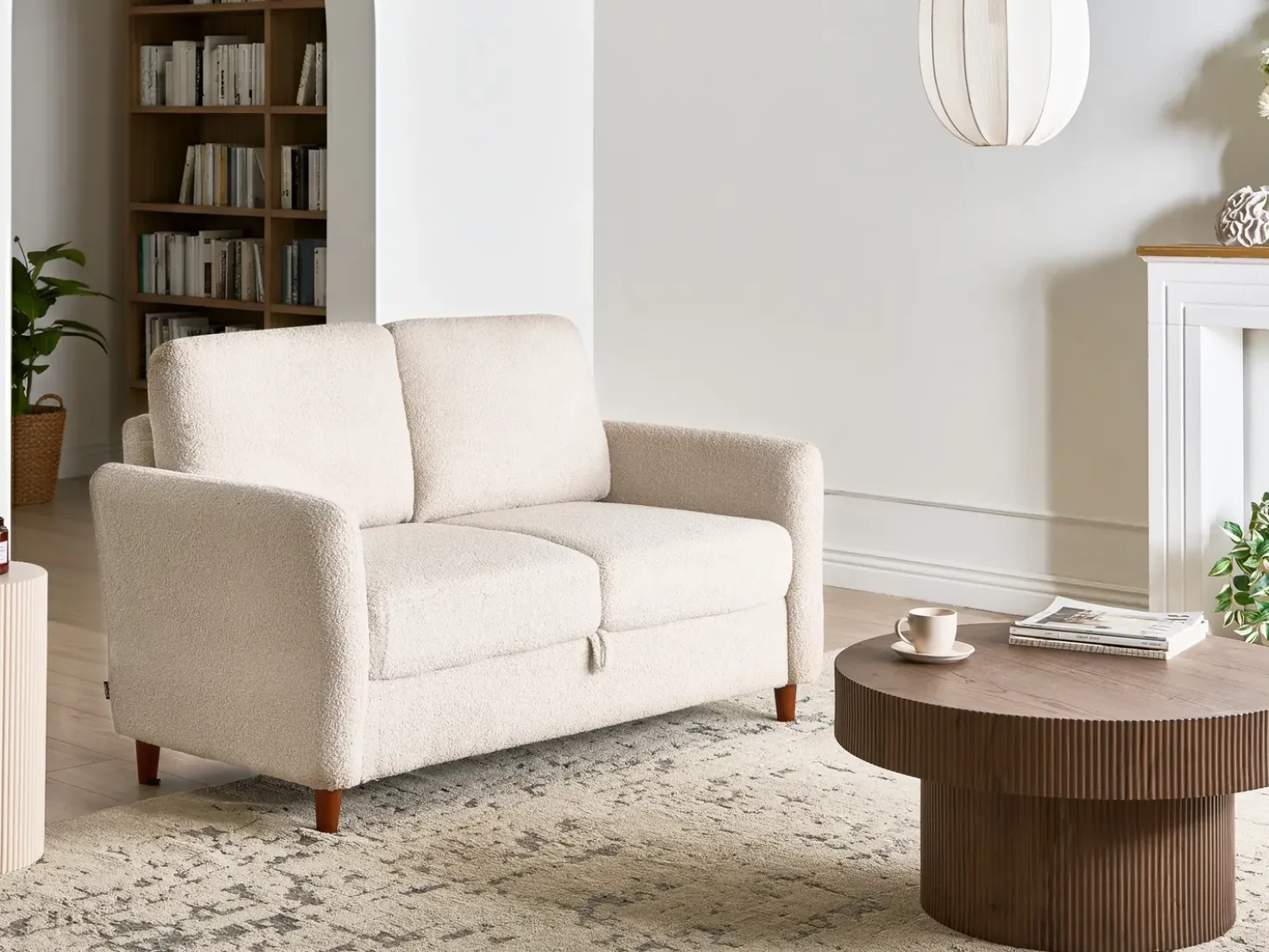 Divano 2 posti MARE Bouclé Beige