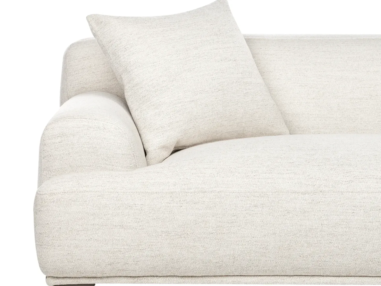 Divano 3 posti MATILA Tessuto Beige chiaro
