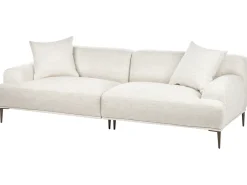 Divano 3 posti MATILA Tessuto Beige chiaro