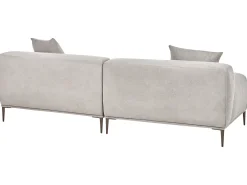 Divano 3 posti MATILA Tessuto Grigio chiaro
